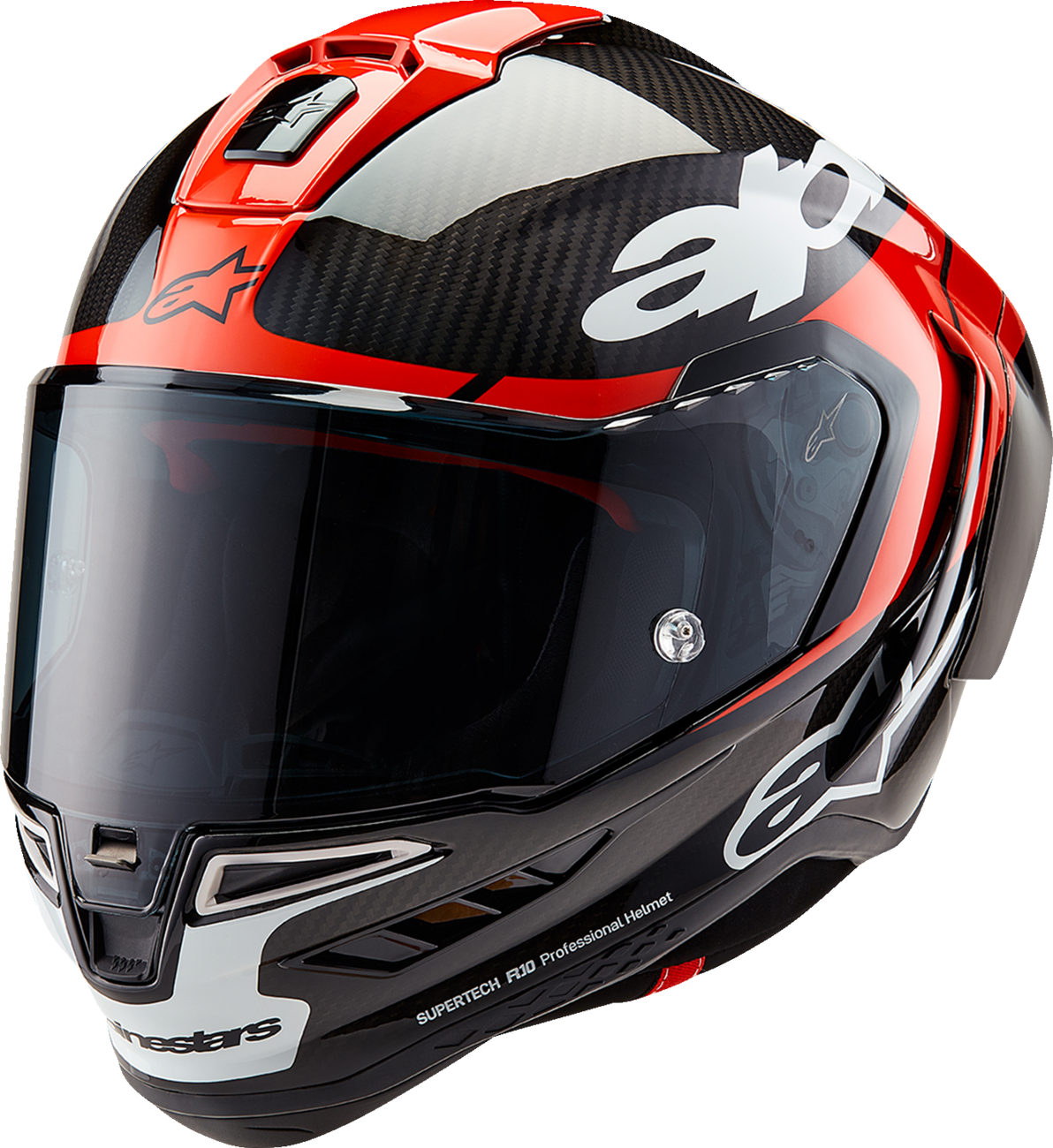 Supertech R10 Helmet - Element - Carbon/Red/White - Medium