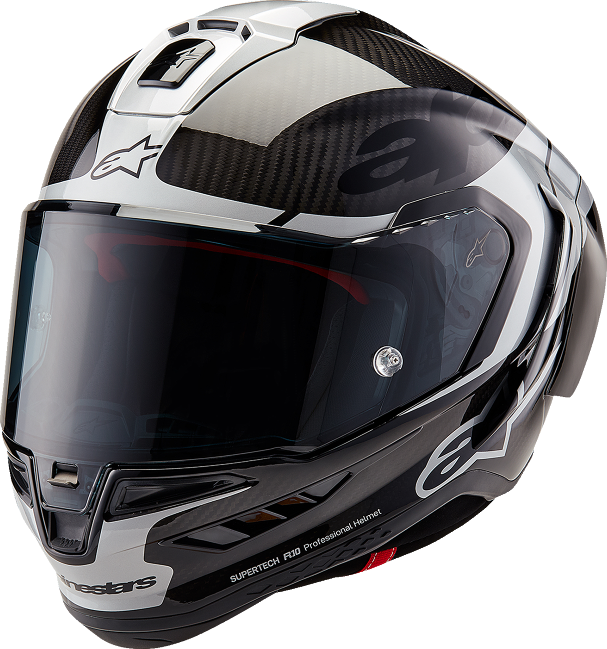 Supertech R10 Helmet - Element - Carbon/Silver/Black - 2XL