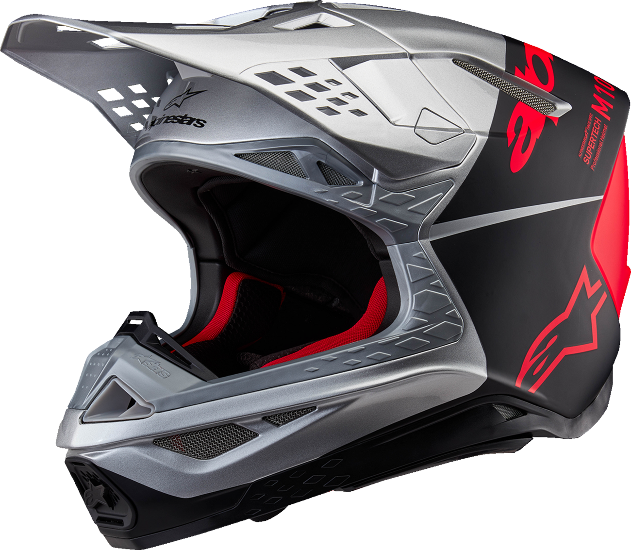 Supertech M10 Helmet - Flood - MIPS® - Gloss Silver/Black/Orange Fluo - Small
