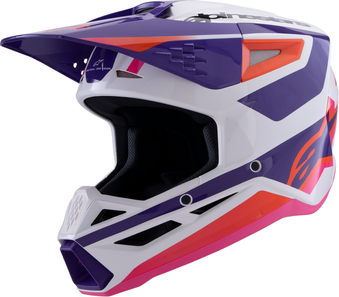 SM3 Helmet - Heat - Gloss White/Purple/Pink - XS