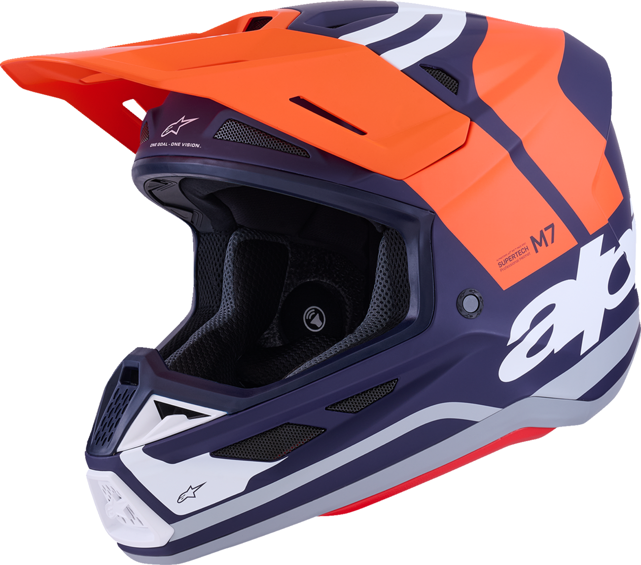 SM7 Helmet - Core - Matte Orange/Blue - XL