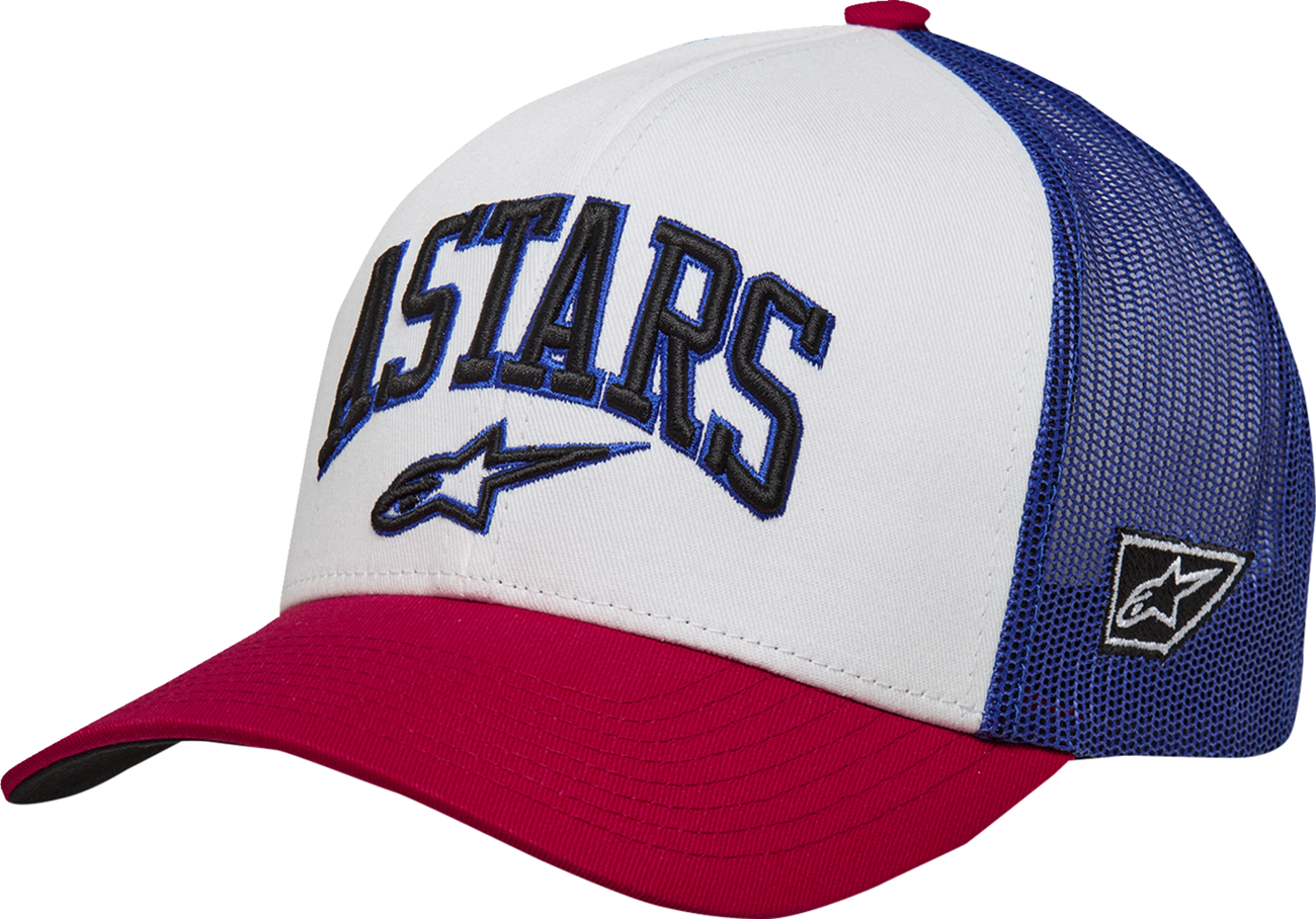 Dunker Hat - White/Red/Blue - One Size