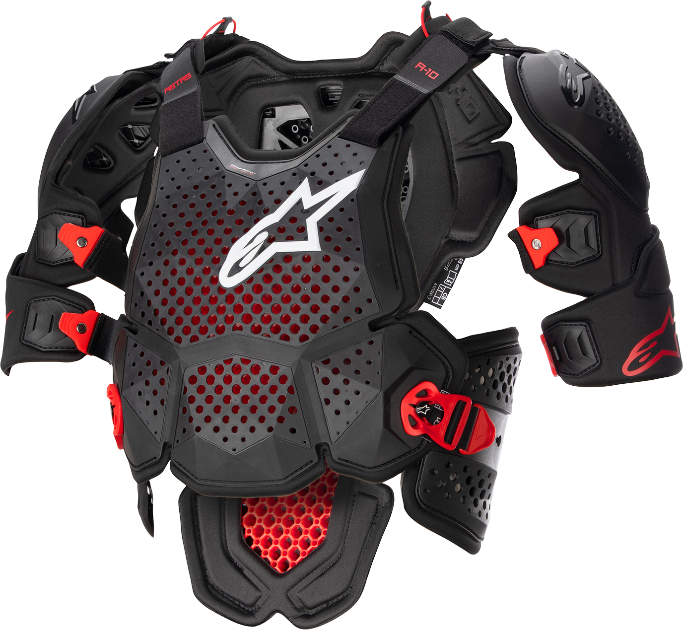 A-10 v2 Full Roost Guard - Black/Red - XS/S