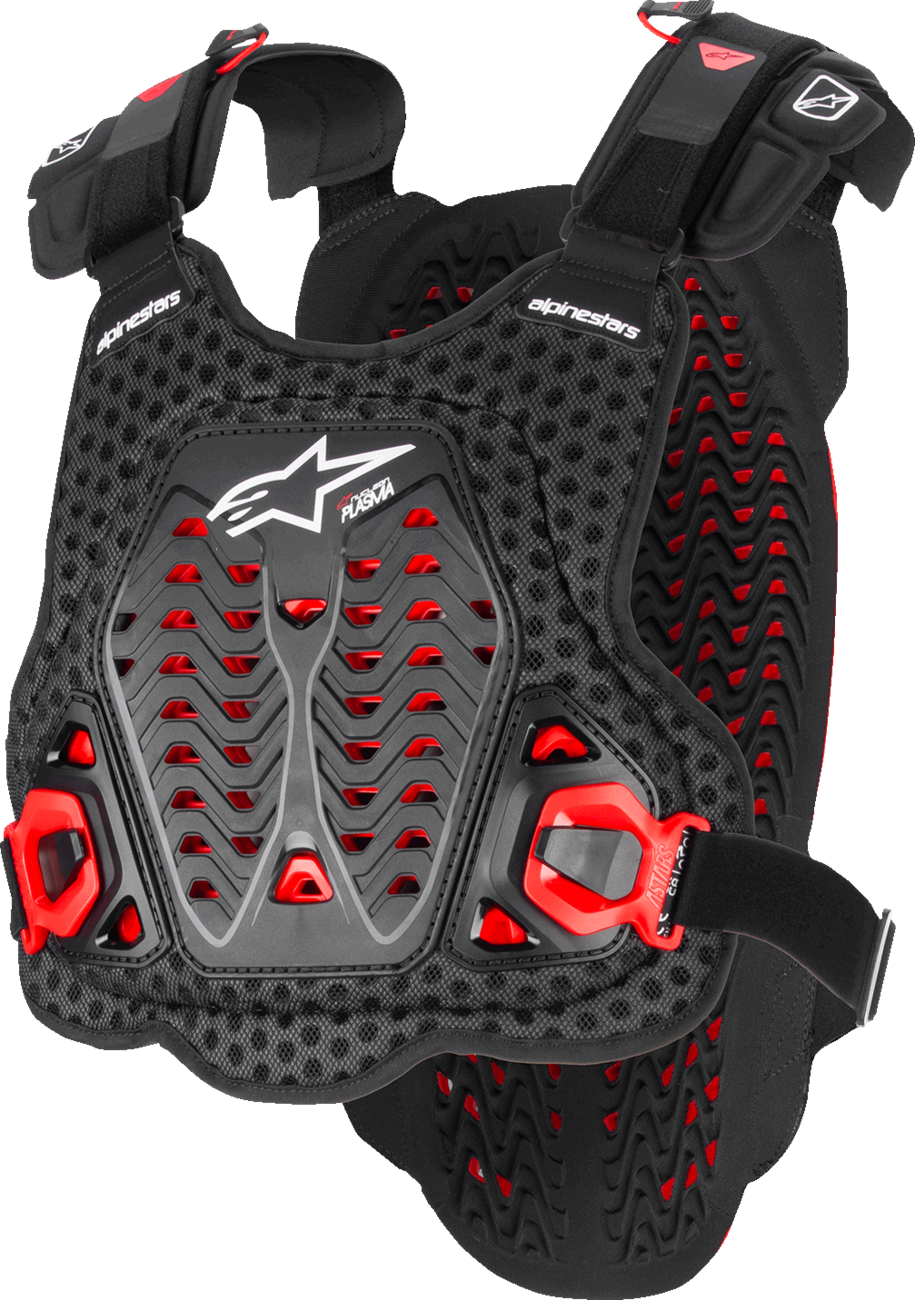 A-5 Plasma Chest Protector - Black/Red/White - M/L