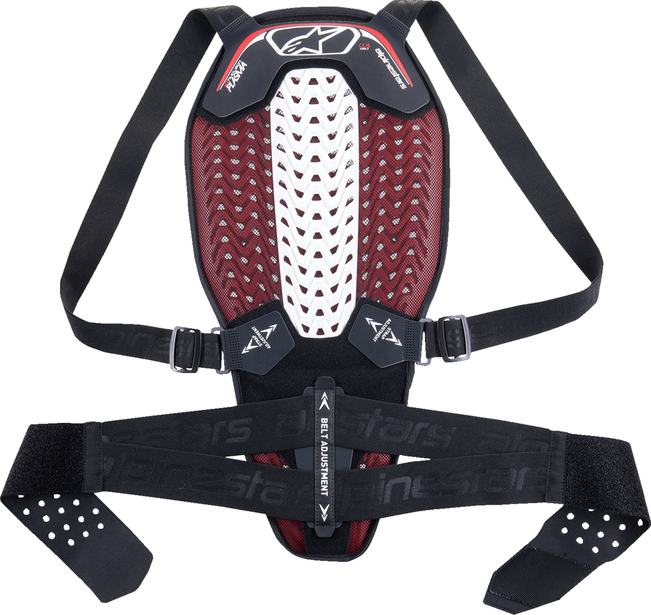 Nucleon Plasma Back Protector - Black/White/Red - Small