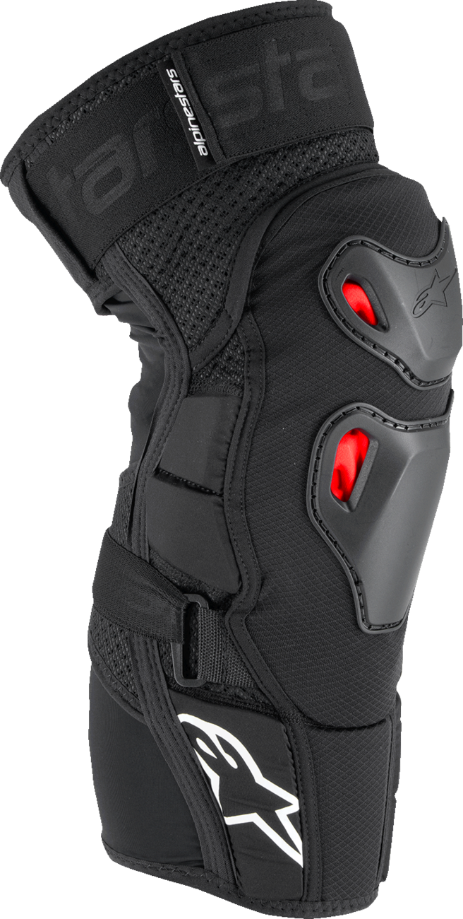Bionic Pro Plasma Knee Protectors - Black/Red/White - S/M