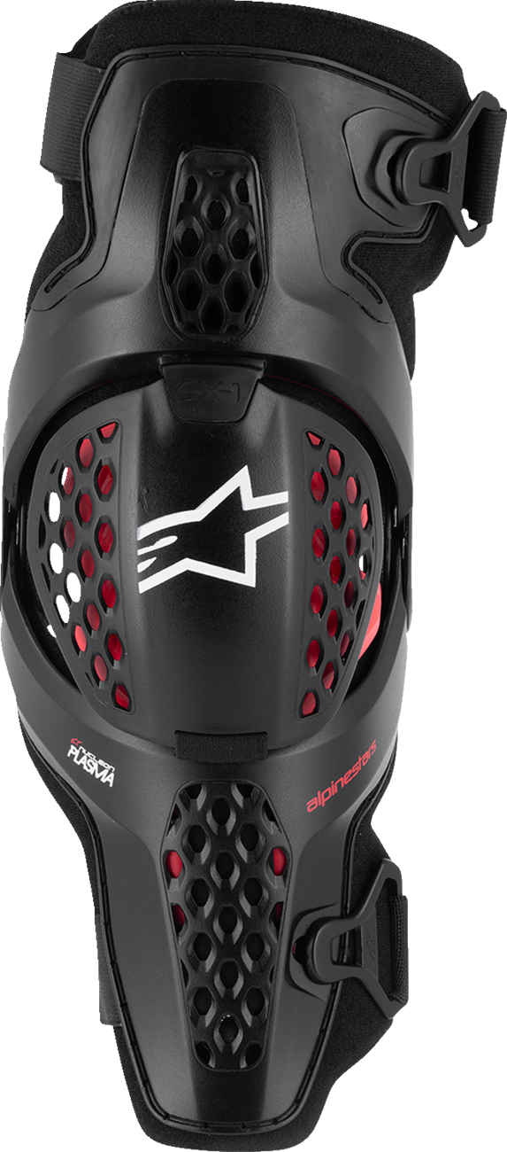 SX-1 Plasma Knee Guards - Black/Red/Cool Gray - 2XL