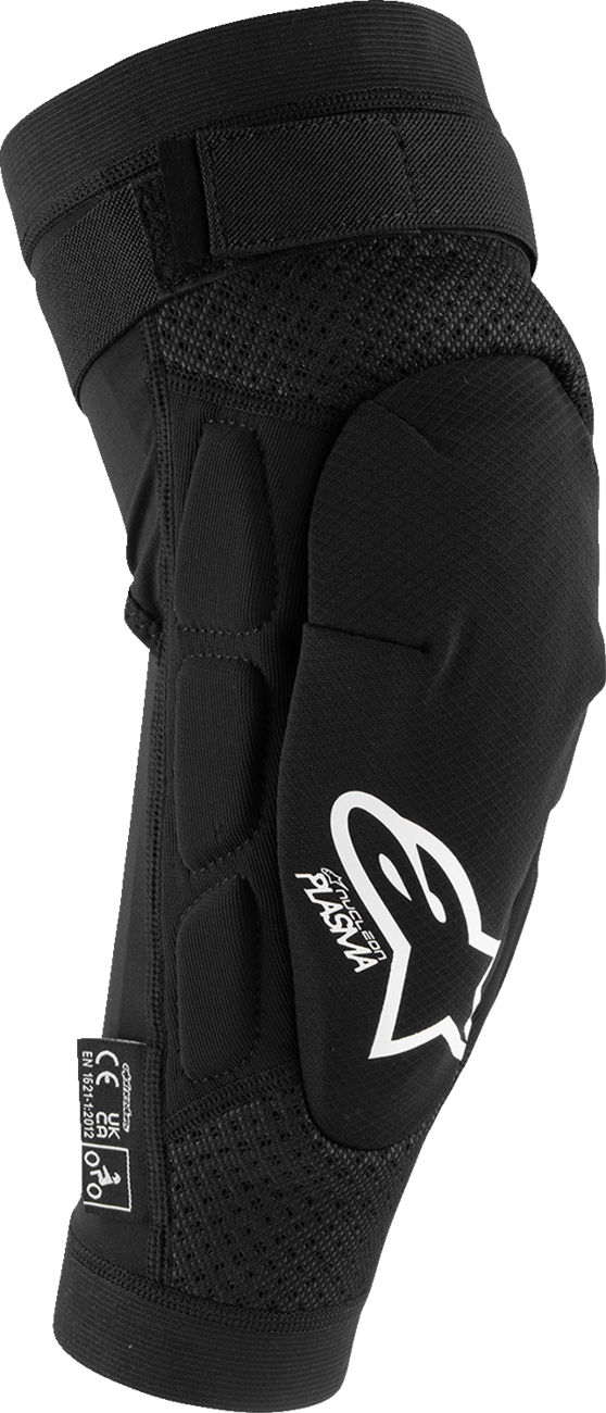 Youth Bionic Plasma Knee Guards - Black/White - L/XL