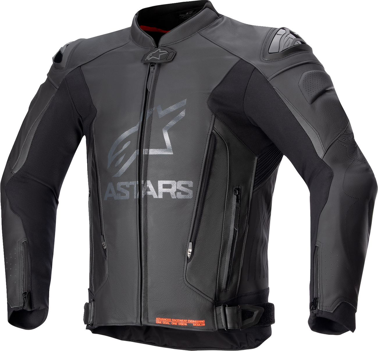 GP Plus v4 Leather Jacket - Black/Black - US 38 / EU 48