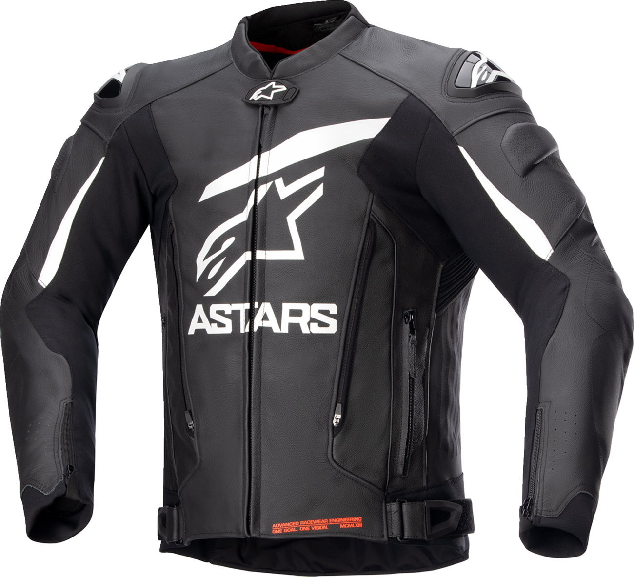 GP Plus v4 Leather Jacket - Black/White - US 40 / EU 50