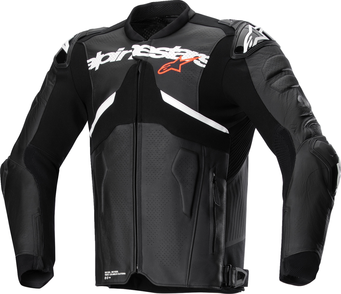 Atem v5 Leather Jacket - Black/White - US 42 / EU 52