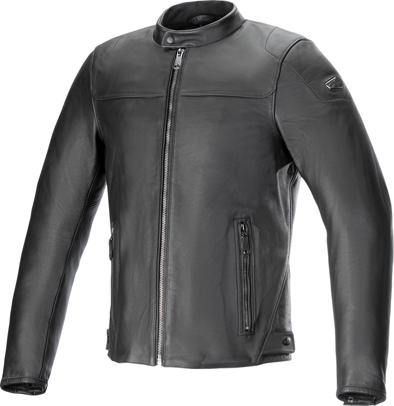Blacktrack Leather Jacket - Black - XL