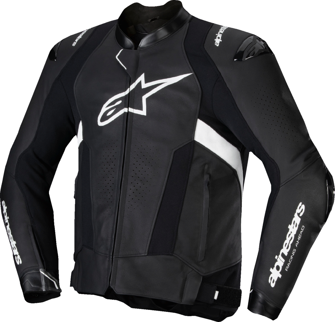 Missile v3 Leather Jacket - Black/White - US 40 / EU 50