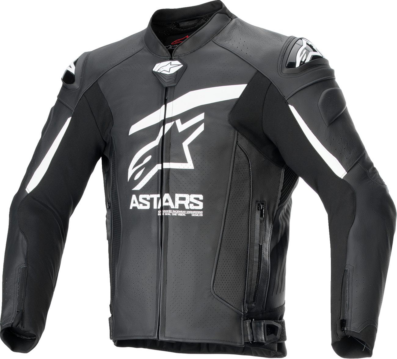 GP Plus R v4 Airflow Leather Jacket - Black/White - US 38 / EU 48