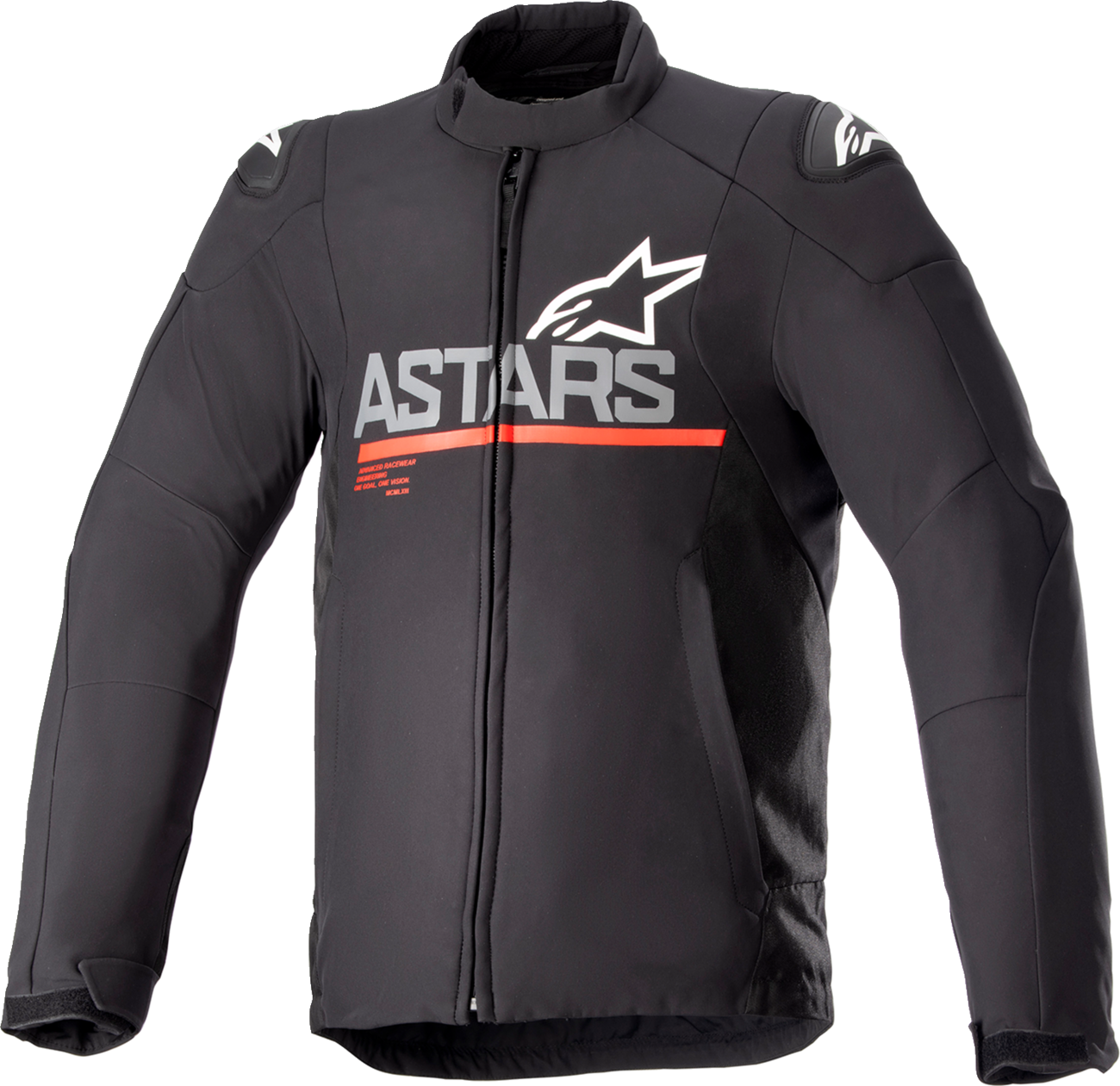 SMX Waterproof Jacket - Black/Dark Gray/Bright Red - Large