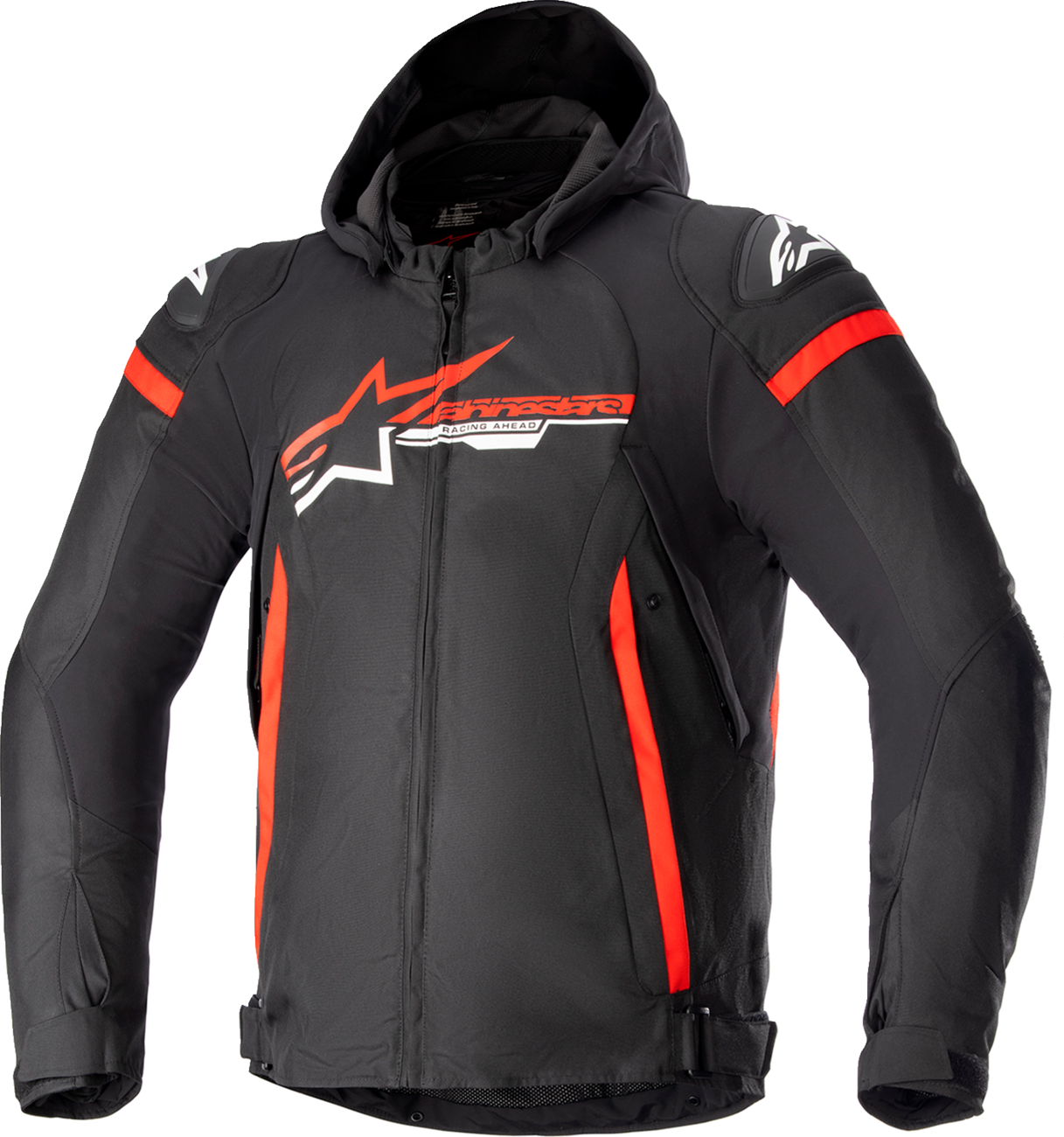 Zaca Waterproof Jacket - Black/Bright Red/White - Large