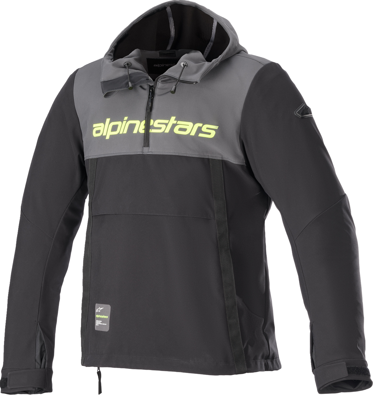Sherpa Jacket - Black/Gray/Yellow - Medium
