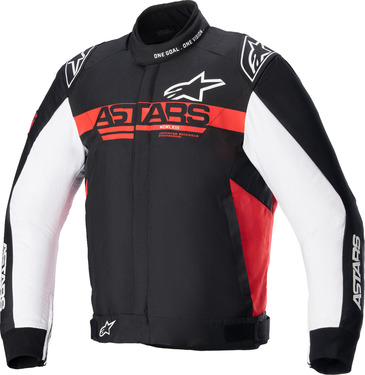 Monza Sport Jacket - Black/Bright Red/White - Medium