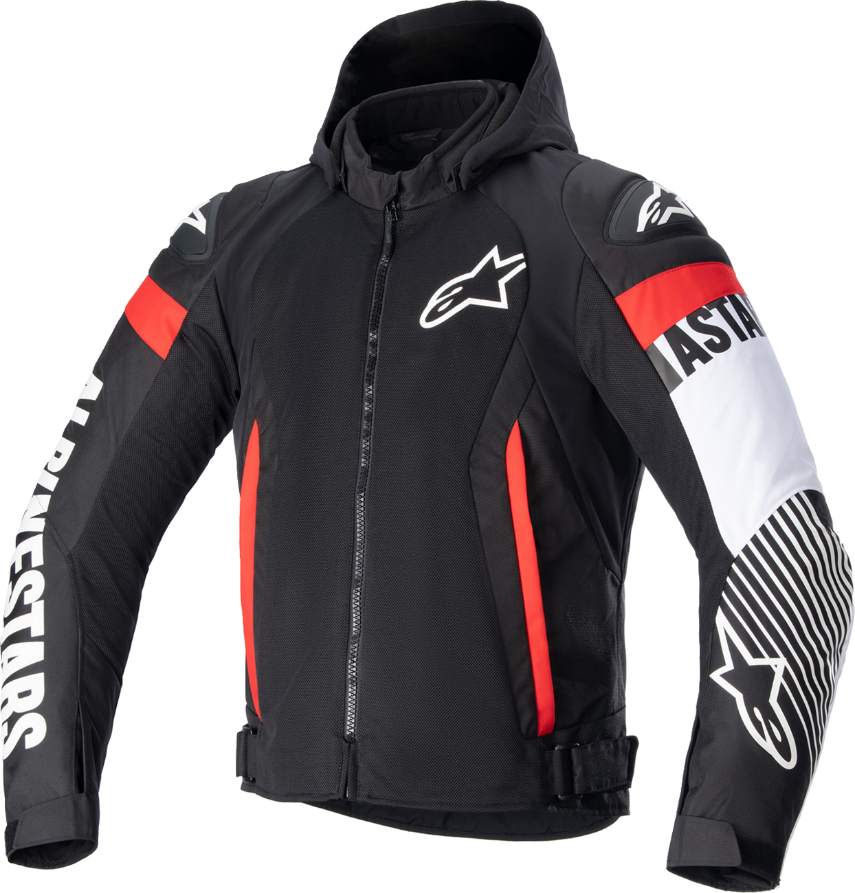 Zaca Air Jacket - Black/White/Red Fluo - 3XL