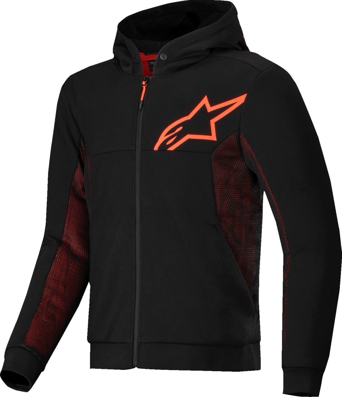 Chrome Air Sport Hoodie - Black/Red Fluo - XL