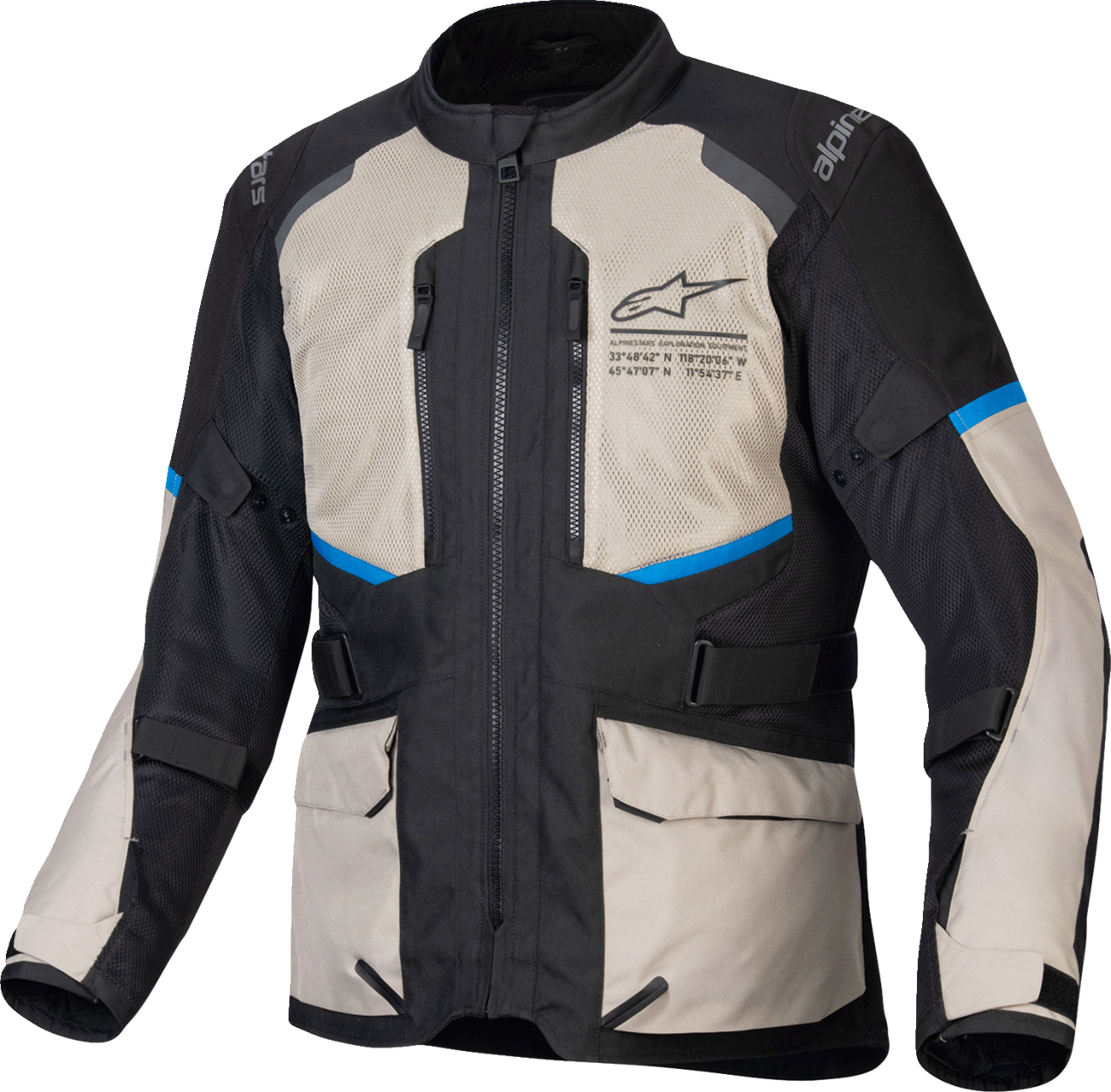 Andes Air Drystar® Jacket - Black/Laurel Gray/Bright Blue - Medium