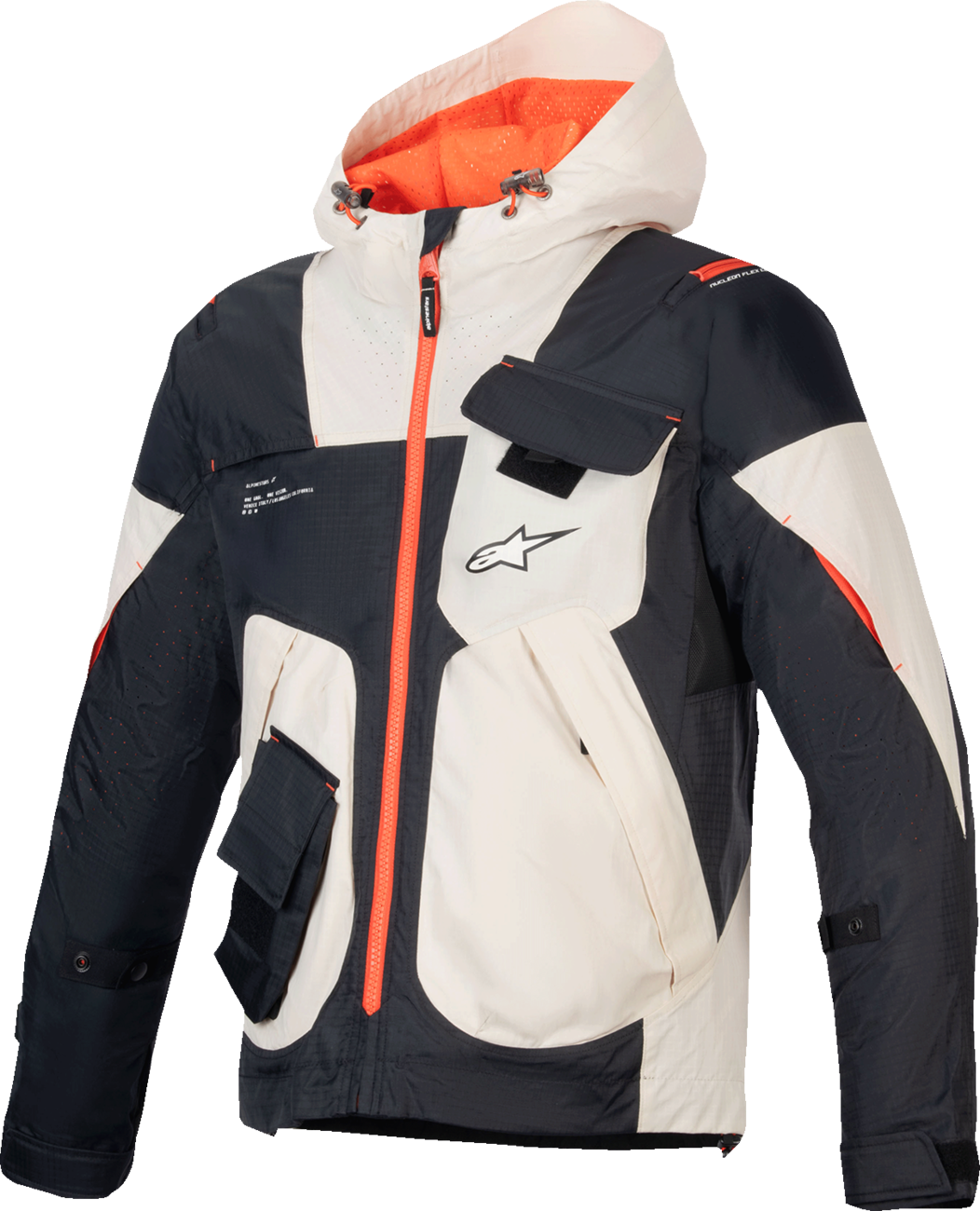 Mogress Air Jacket - Black/Almond/Hot Orange - 3XL