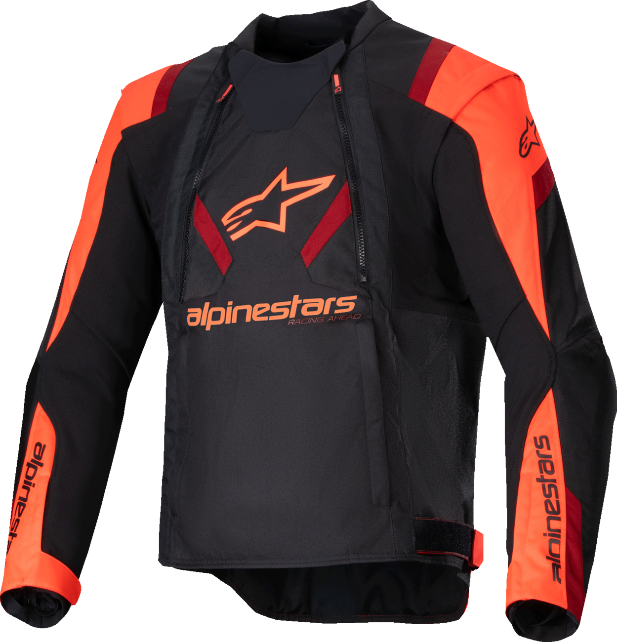 T-Stunt Air Jacket - Black/Red Fluo/Dark Red - 3XL