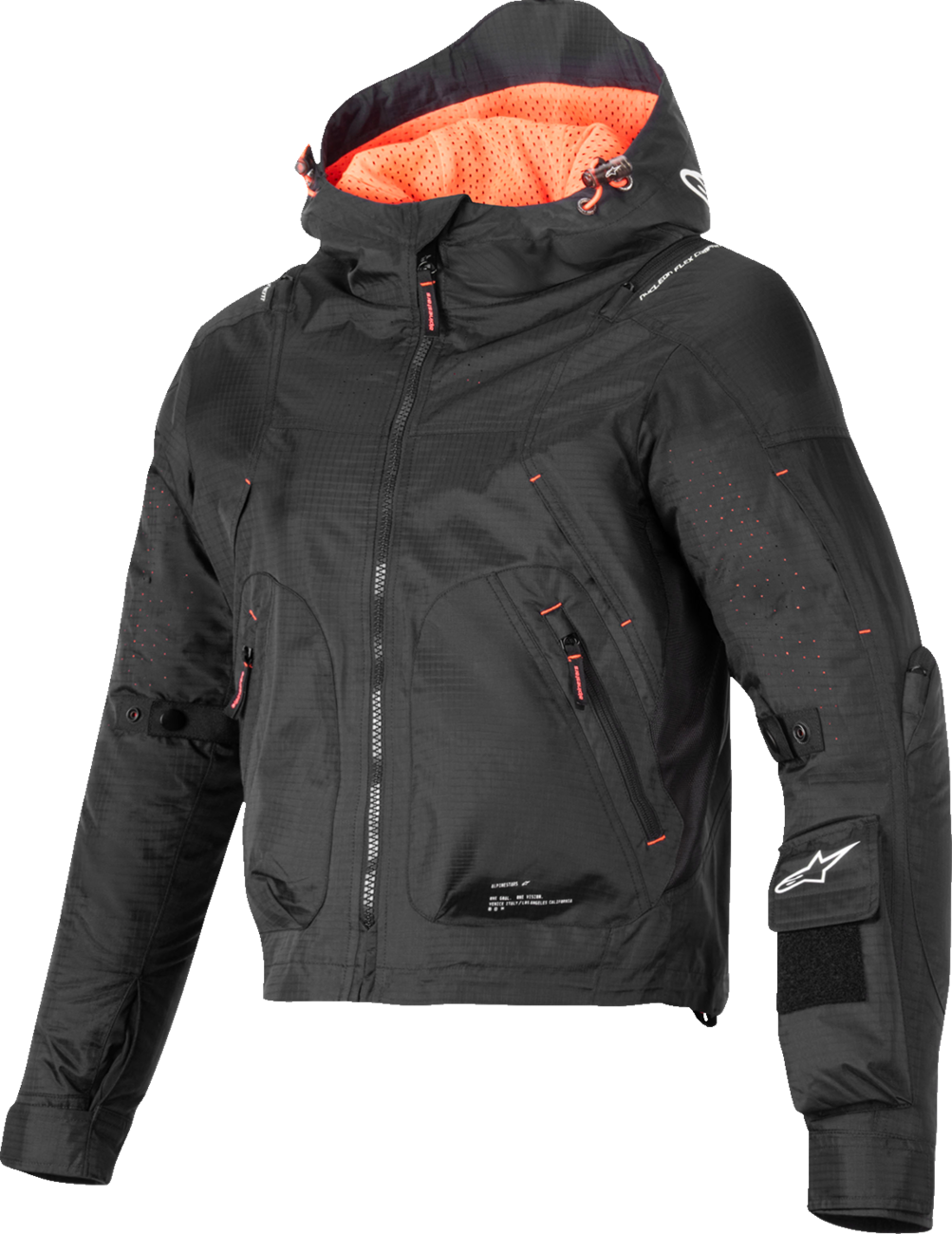 Stella Molly Air Jacket - Black/Coral Fluo - Small