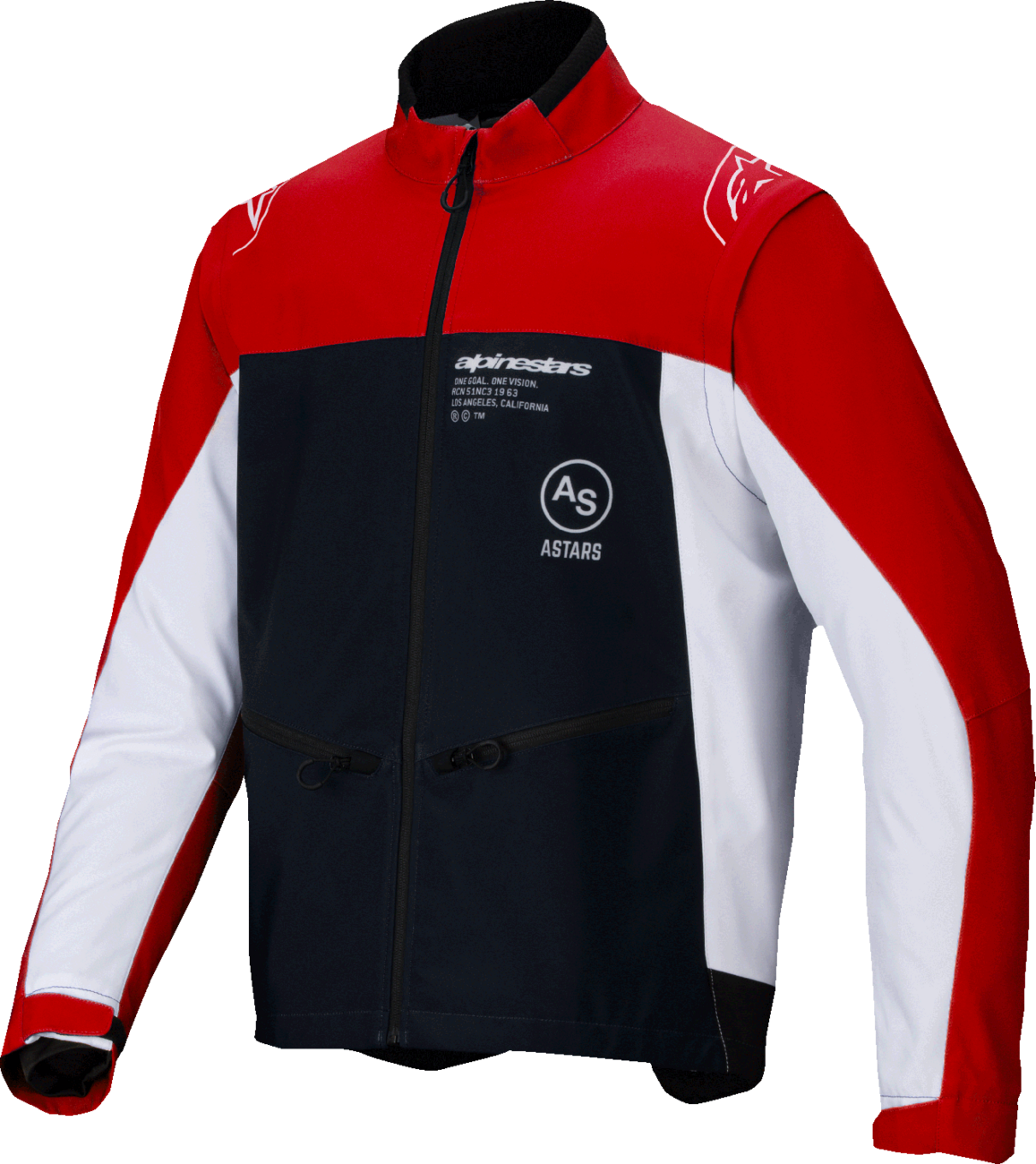 Lite-Dura Softshell Jacket - Black/Red/White - Medium