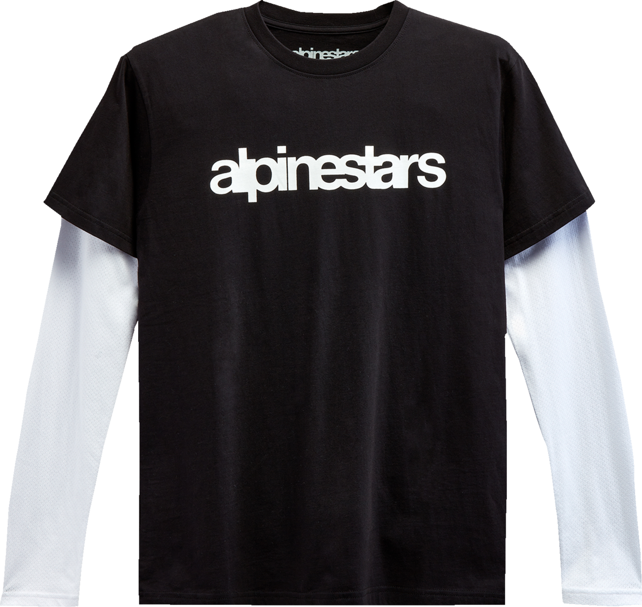 Stack Long-Sleeve Knit T-Shirt - Black/White - XL