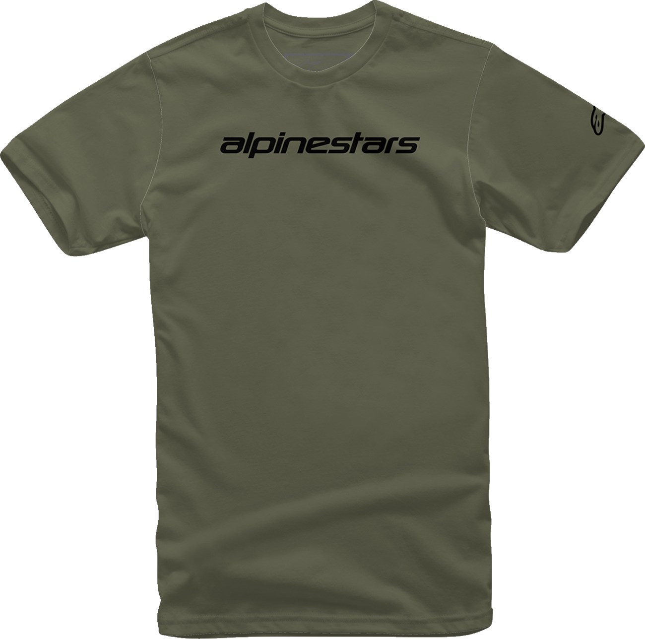 Linear Wordmark T-Shirt - Military/Black - Medium