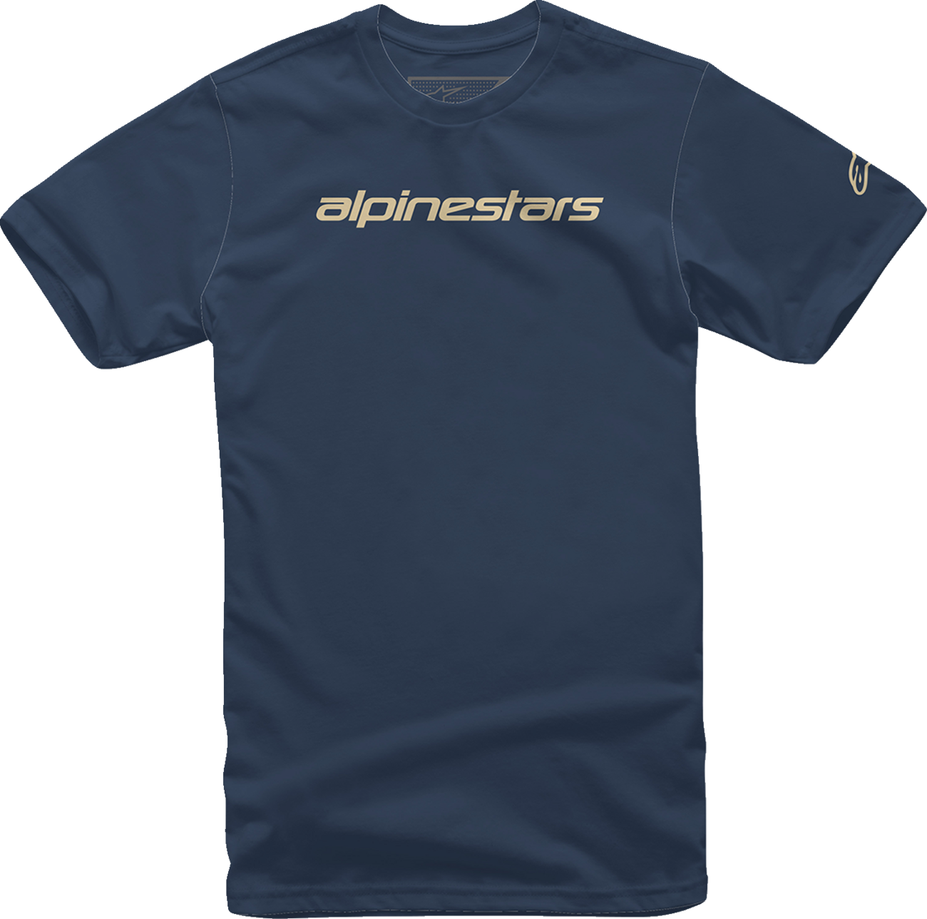 Linear Wordmark T-Shirt - Navy/Stone - Medium