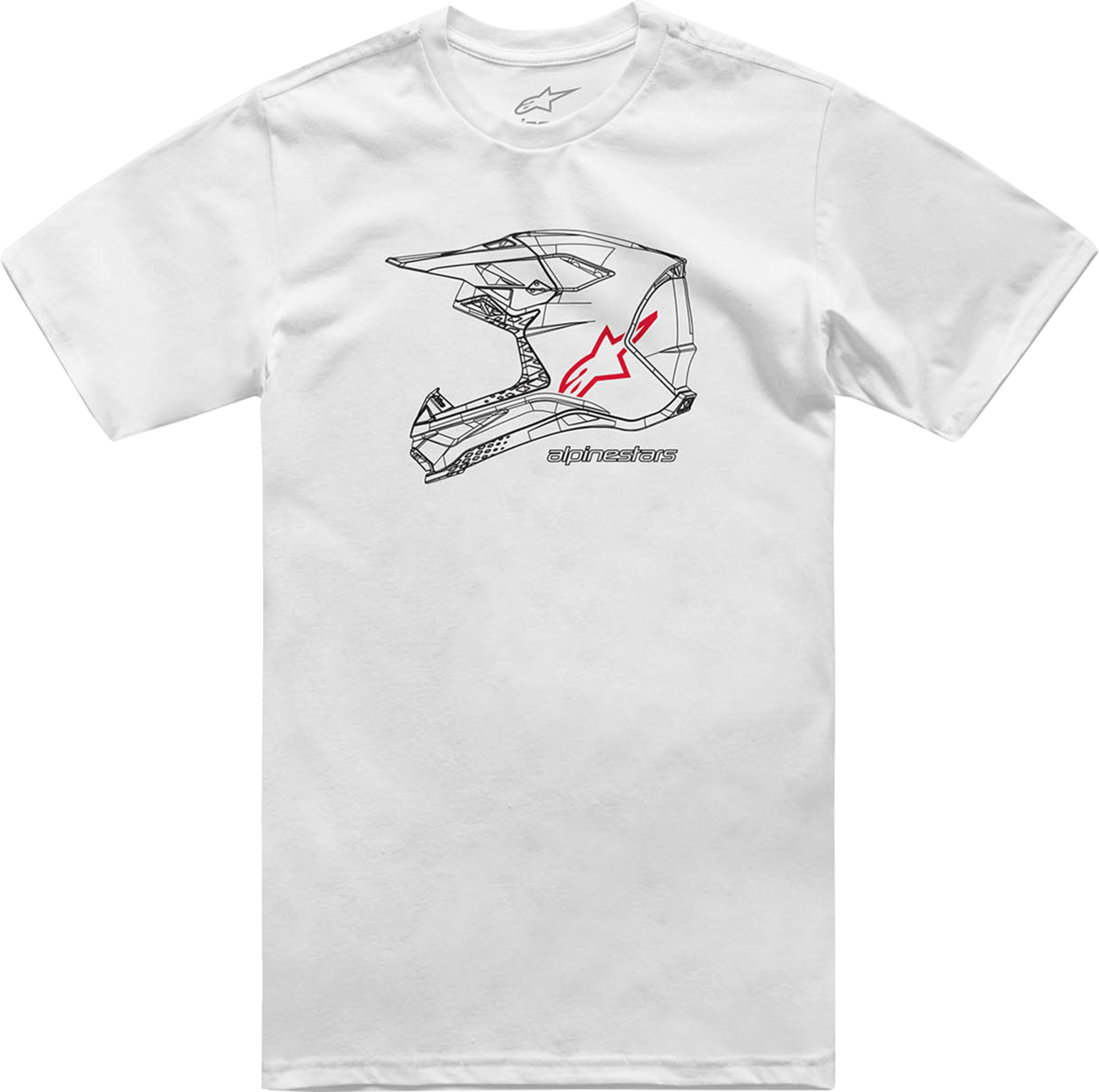 MX Helmet T-Shirt - White - 2XL