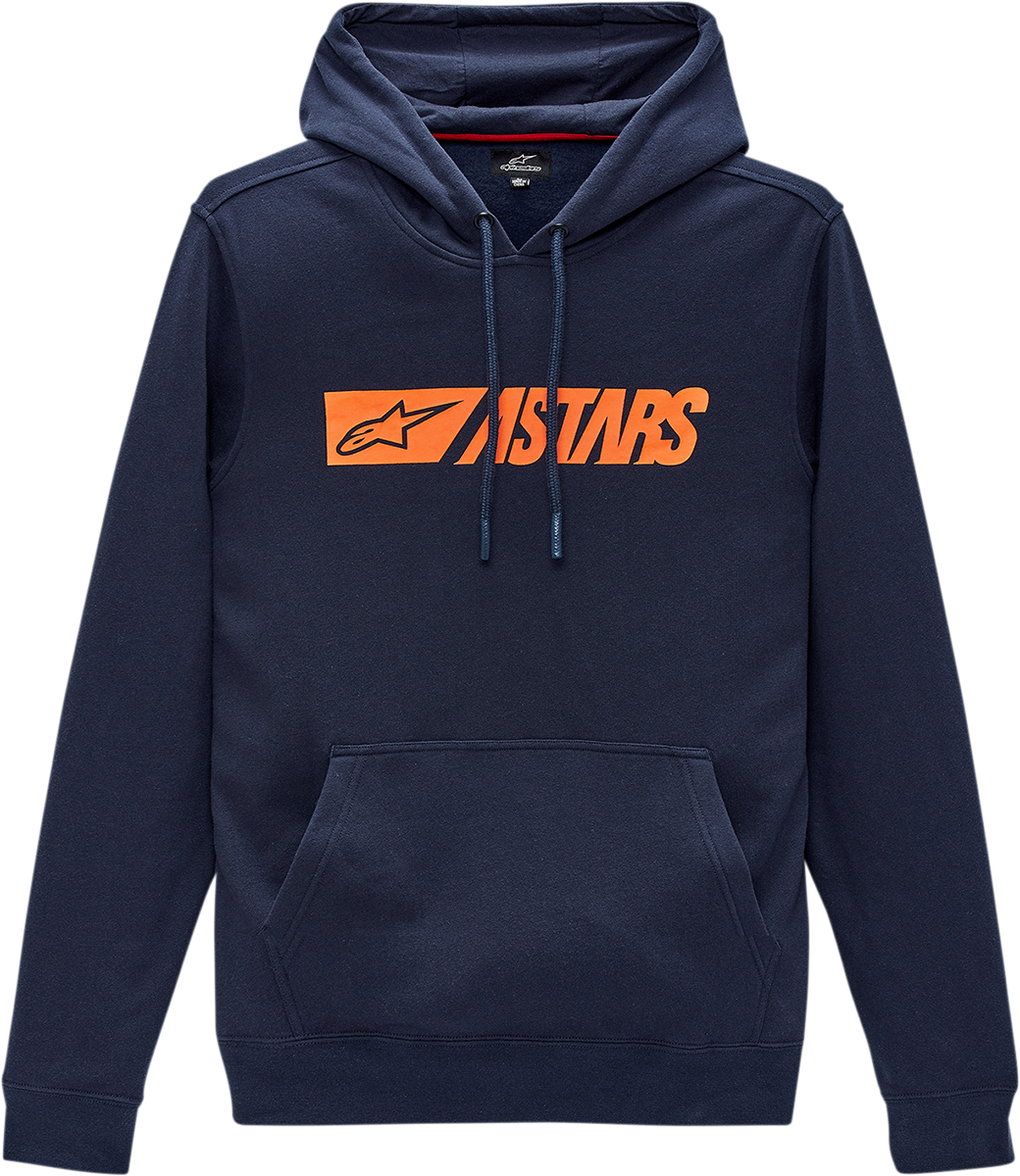 Reblaze Hoodie - Navy/Orange - Medium