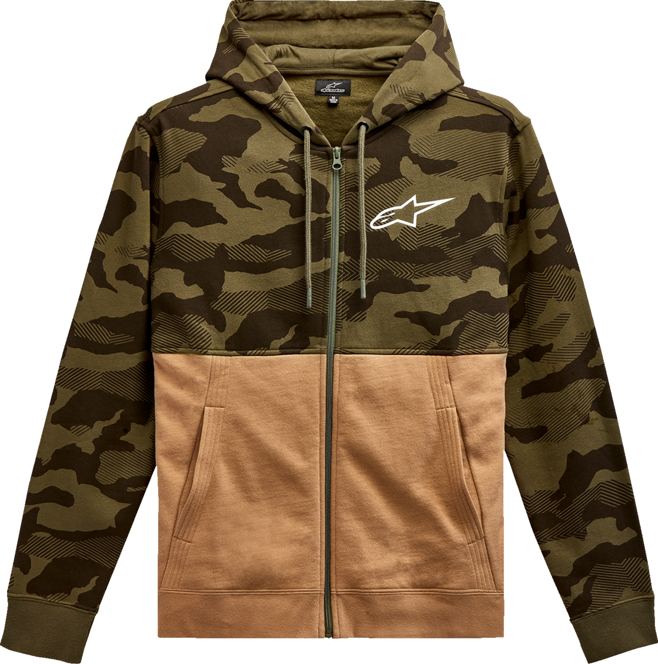 Camo Block Hoodie - Military/Sand - Medium