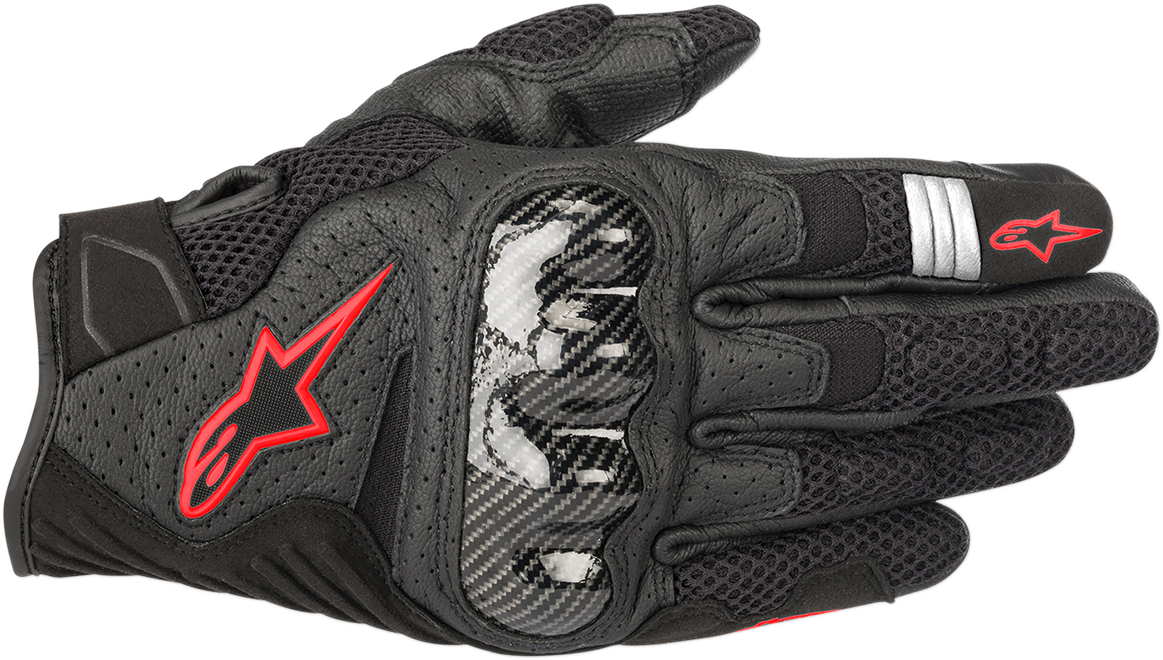 SMX-1 Air V2 Gloves - Black/Fluo Red - Medium