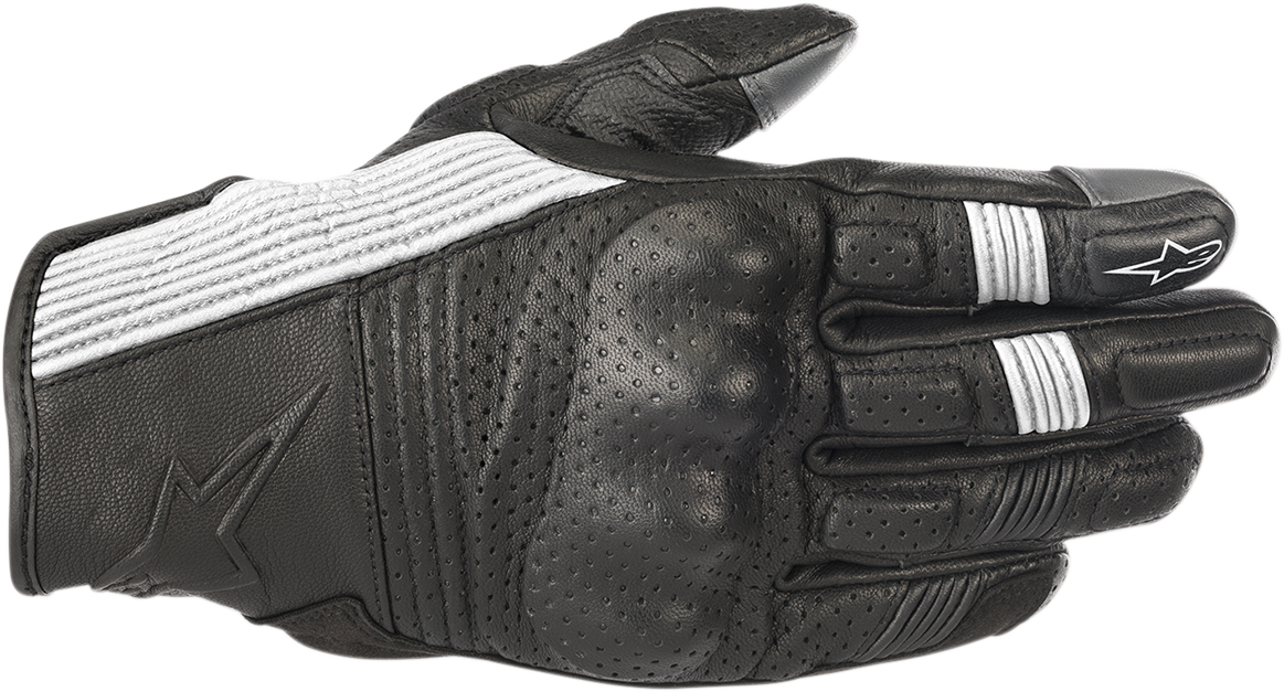 Mustang V2 Gloves - Black/White - Medium
