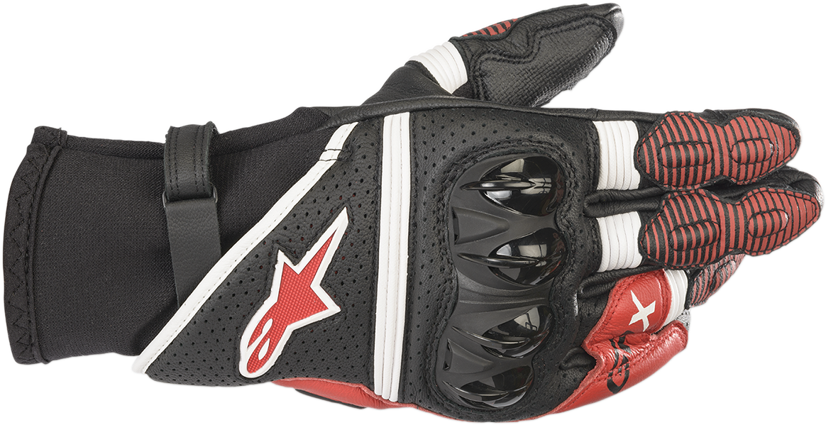 GPX V2 Gloves - Black/White/Bright Red - XL