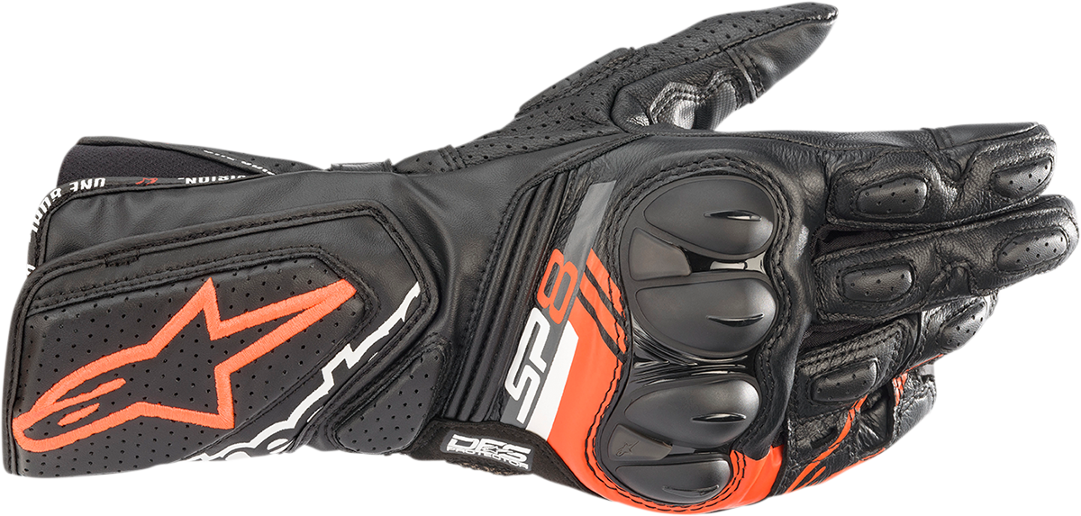 SP-8 V3 Gloves - Black/Fluo Red - 2XL