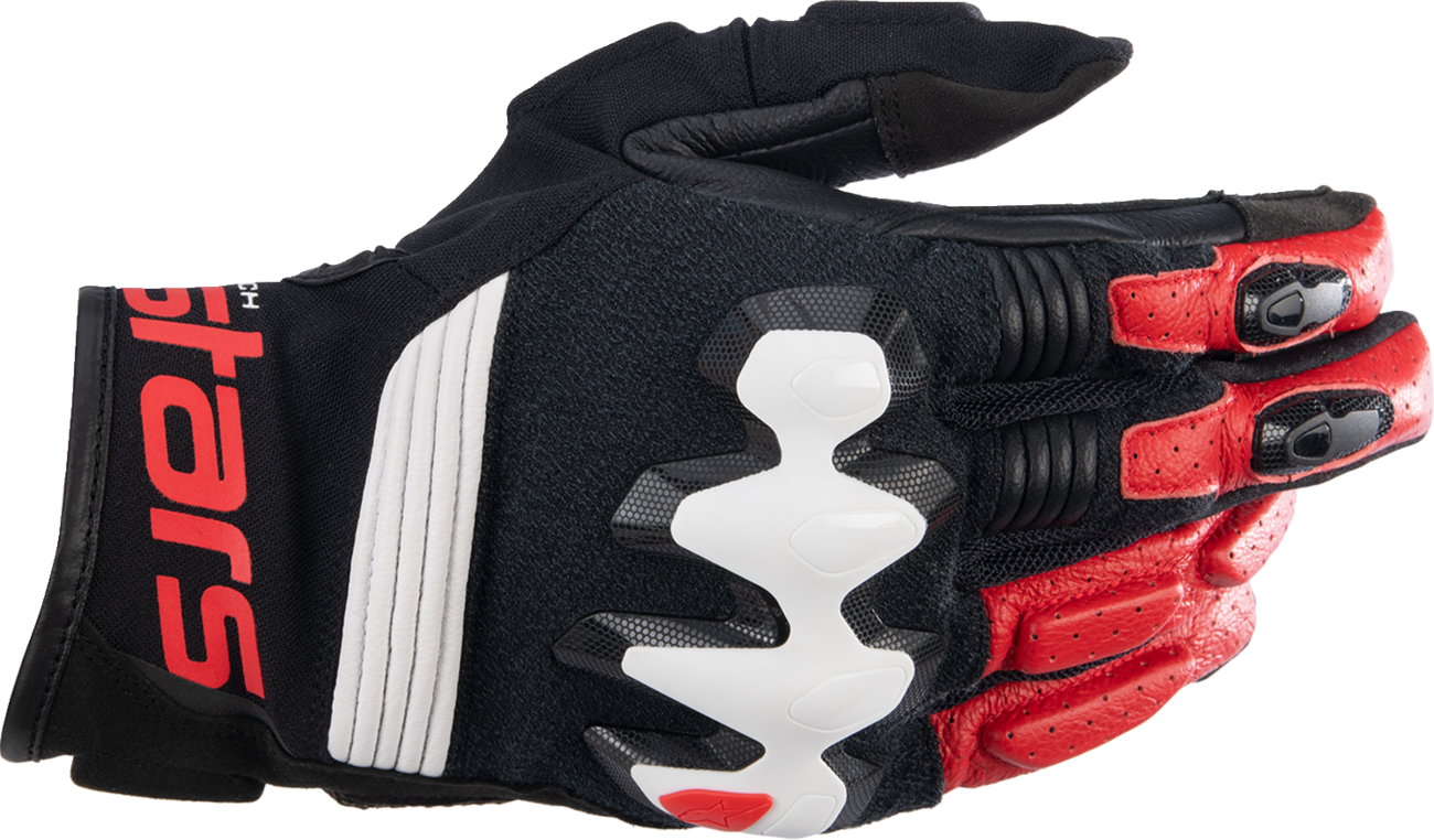 Halo Gloves - Black/White/Bright Red - 3XL