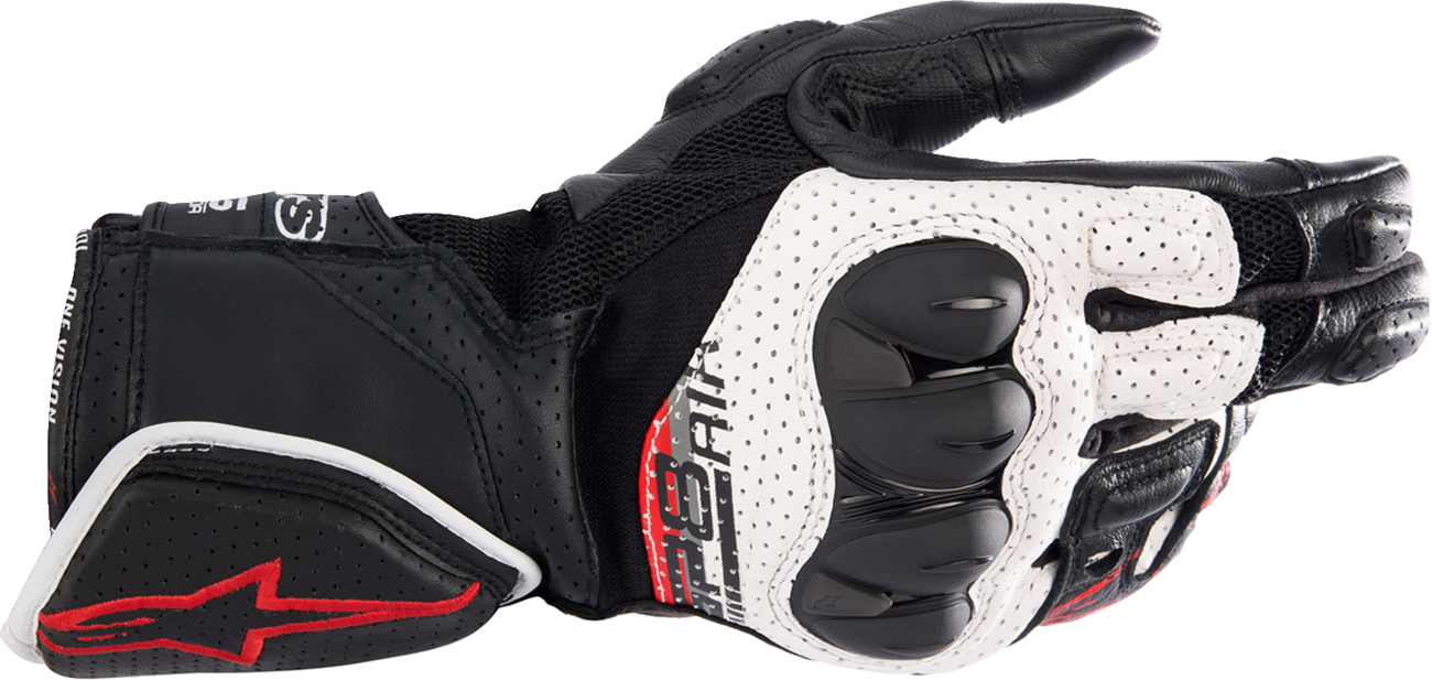 SP-8 V3 Air Gloves - Black/White/Bright Red - 2XL