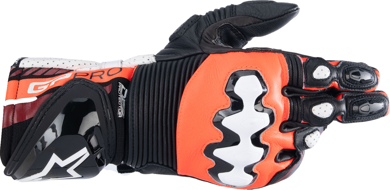 GP Pro R4 Gloves - Black/Fluo Red/White - Small