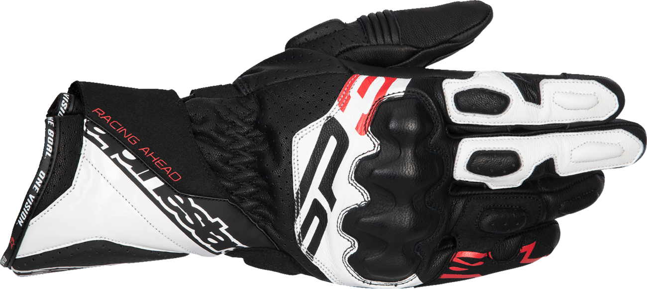 SP-3 Gloves - Black/White/Fluo Red - XL