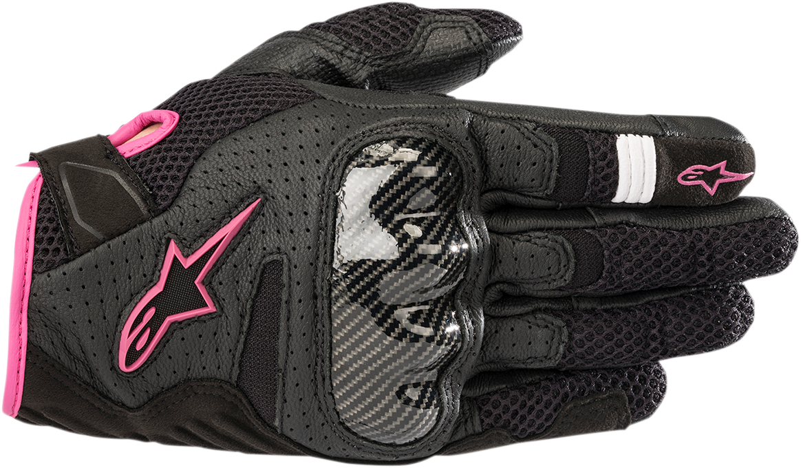 Stella SMX-1 Air V2 Gloves - Black/Fuchsia - Large