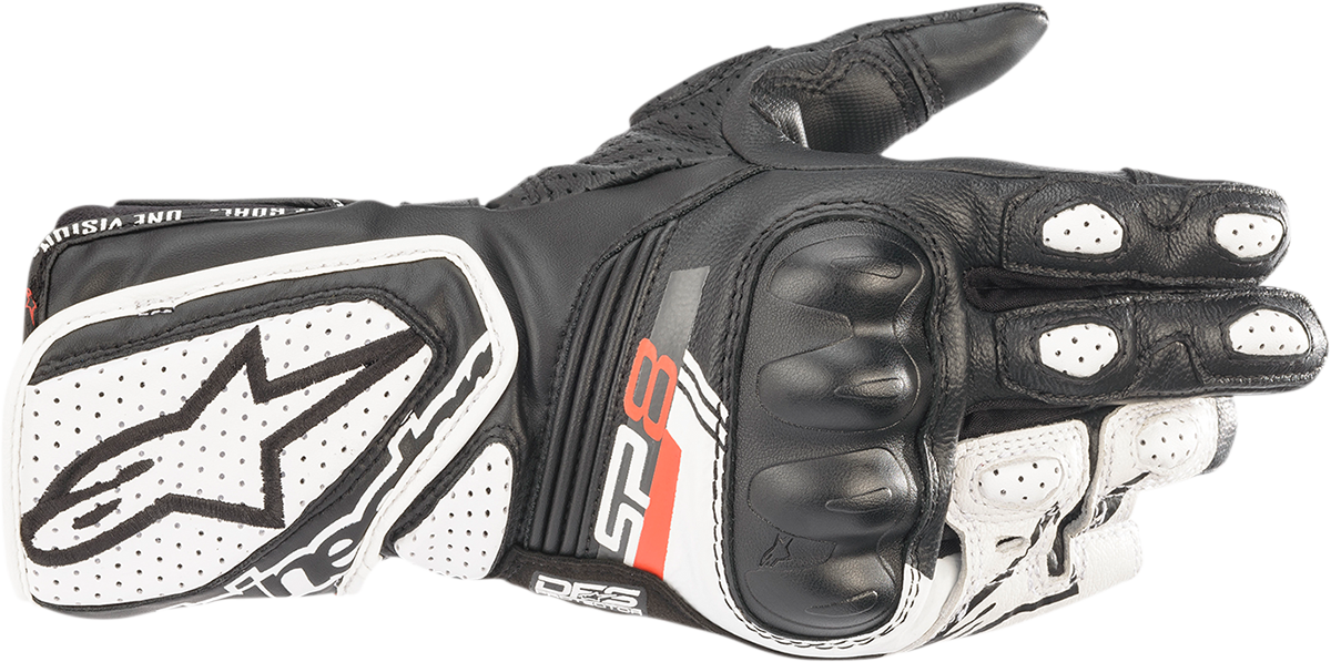Stella SP-8 V3 Gloves - Black/White - Medium