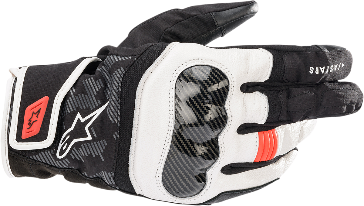 SMX Z Drystar ® gloves - Black/White/Fluo Red - Large