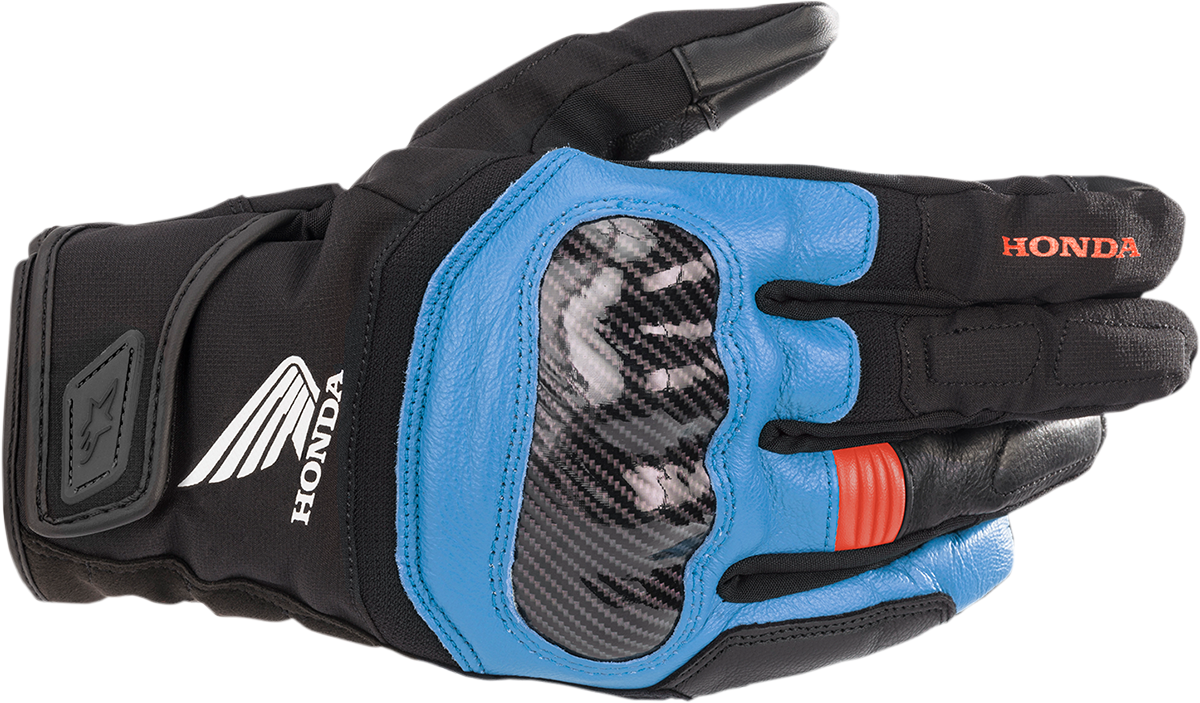 Honda SMX Z Drystar® Gloves - Black/Blue/Bright Red - 3XL