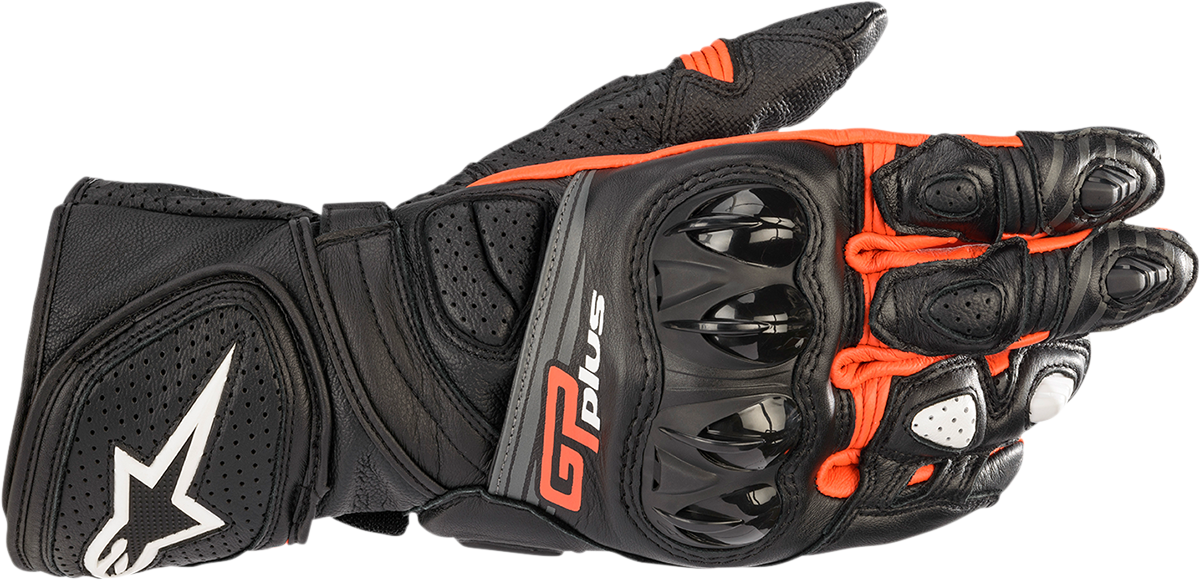 GP Plus R v2 Gloves - Black/Fluo Red - 3XL