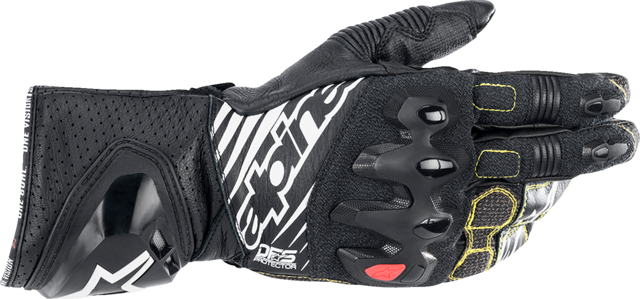 GP Tech V2 S Gloves - Black/White - Large