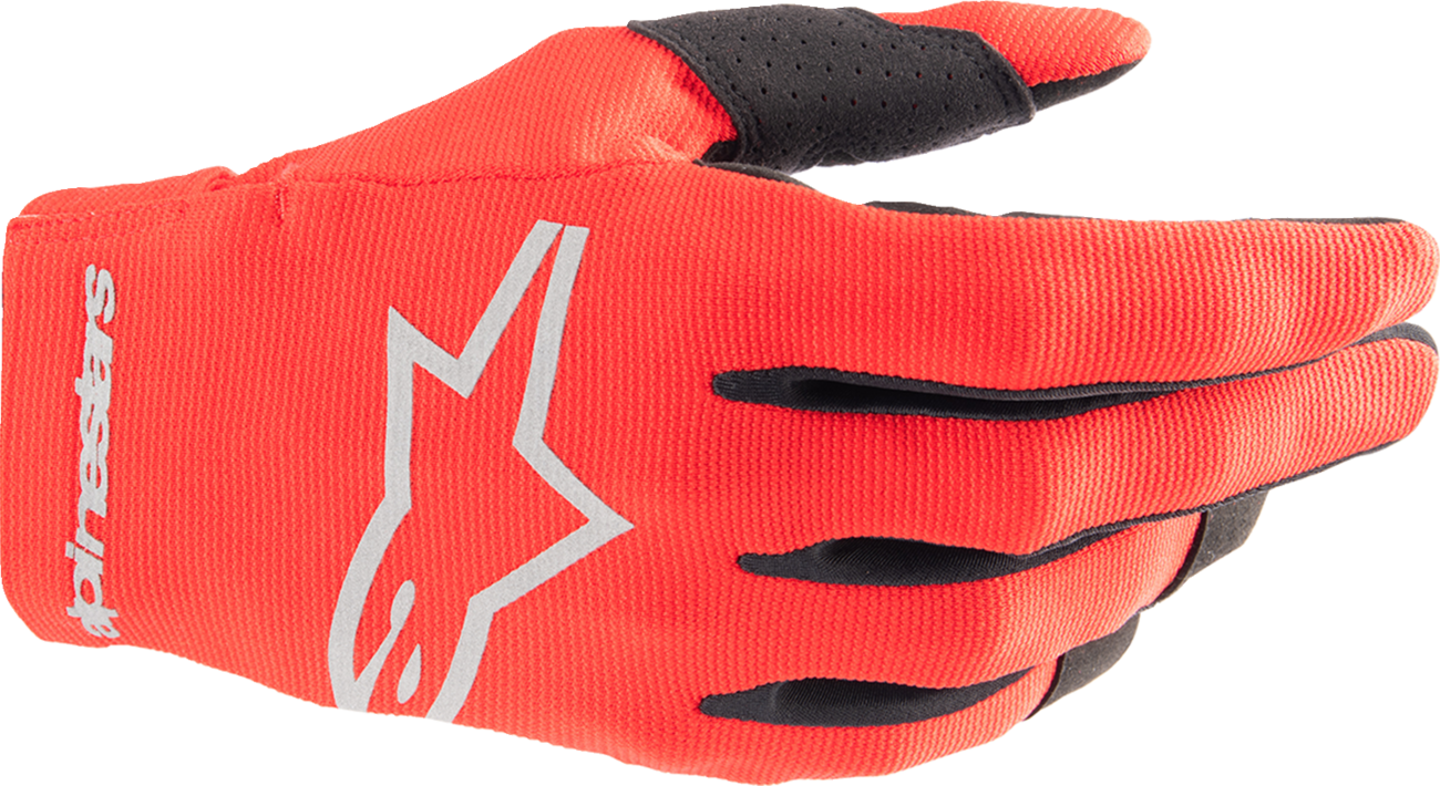 Youth Radar Gloves - Mars Red/Silver - Small